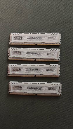 4 × 16 GB Crucial Ballistix Sport DDR4-2400