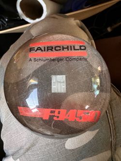 Rare 1985 Fairchild F9450 Military CPU Lucite Paperweight – Aerospace Tech