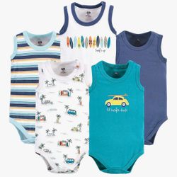 Cotton Sleeveless Bodysuits (3-6 Months boy)