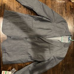 New Macys Mens Large Suit Jacket Gray