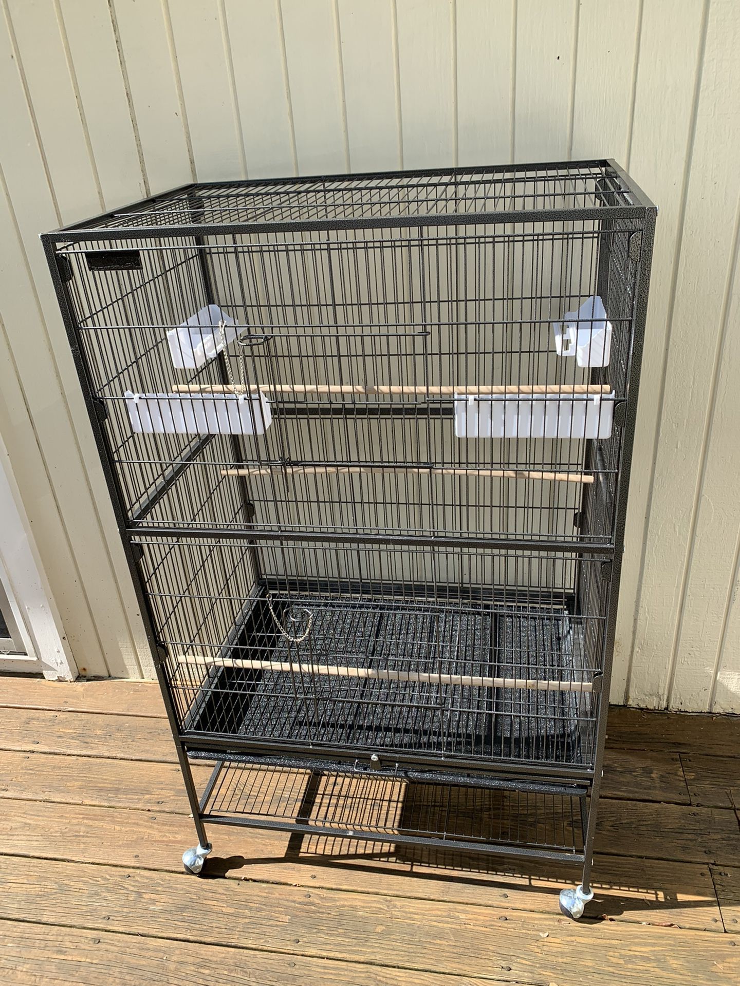 Large Bird Cage 53” total height  x  31.5”w  x  20.5”d
