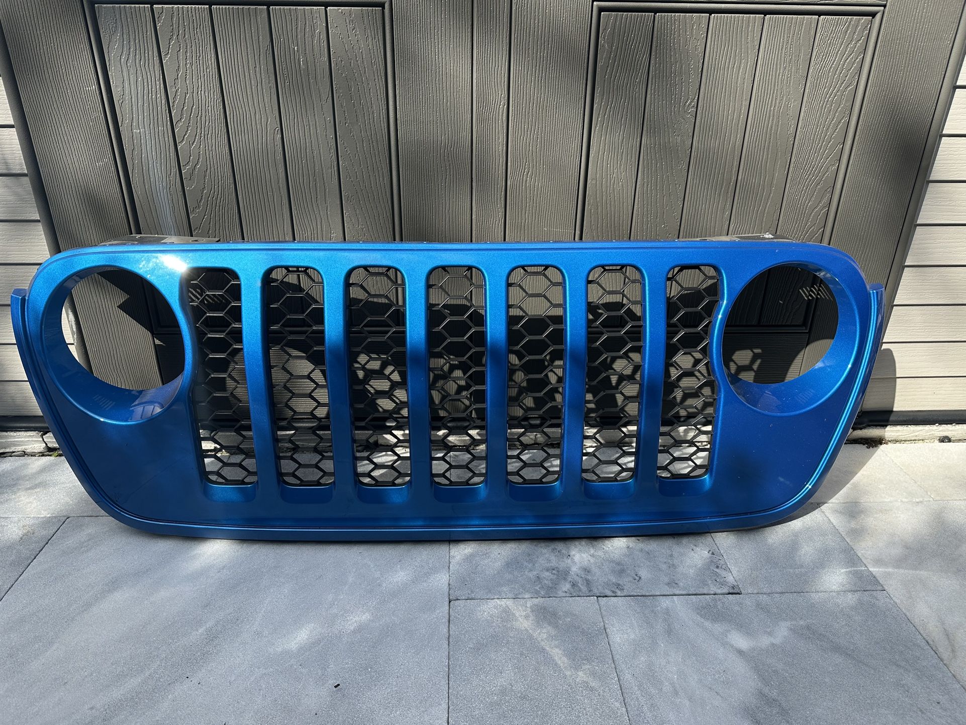 Jeep Wrangler JL Grill, 2018 To 2024 Blue