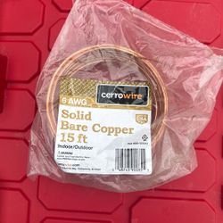 Solid Bare Copper 15ft