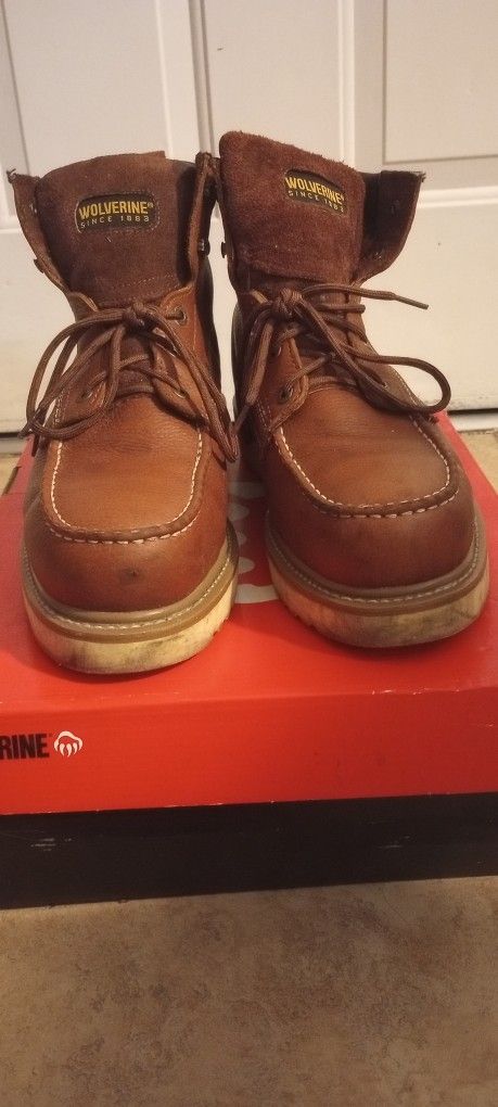 WOLVERINE WORK WEDGE BOOTS