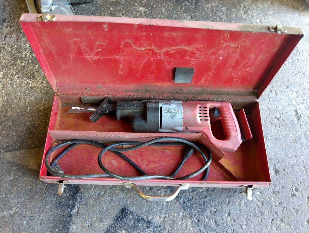 Milwaukee Sawzall and case