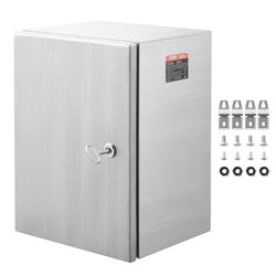 16” x 12” x 10” 304 Stainless Steel Outdoor Electrical Enclosure Box SP-B3-4030