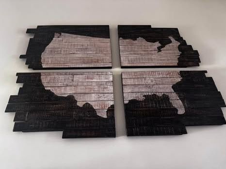 Pottery barn Planked USA Wall Decor