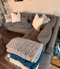 Grey sectional