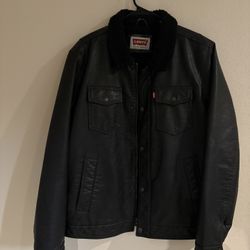 Vintage Levi’s Leather Sherpa Jacket