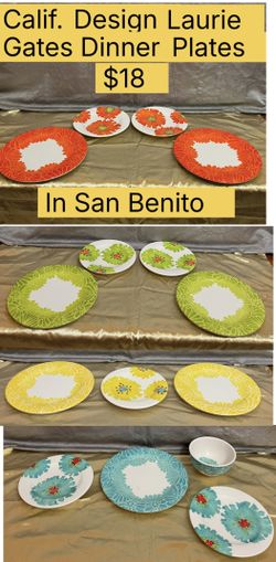 Calif. Design Laurie Gates Dinner Plates For Sale