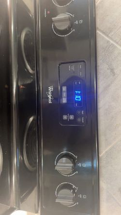 Whirlpool Black Electric Range Stove