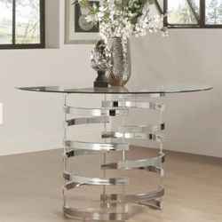 Modern Glass Table Set (dining, Coffee, End Table)
