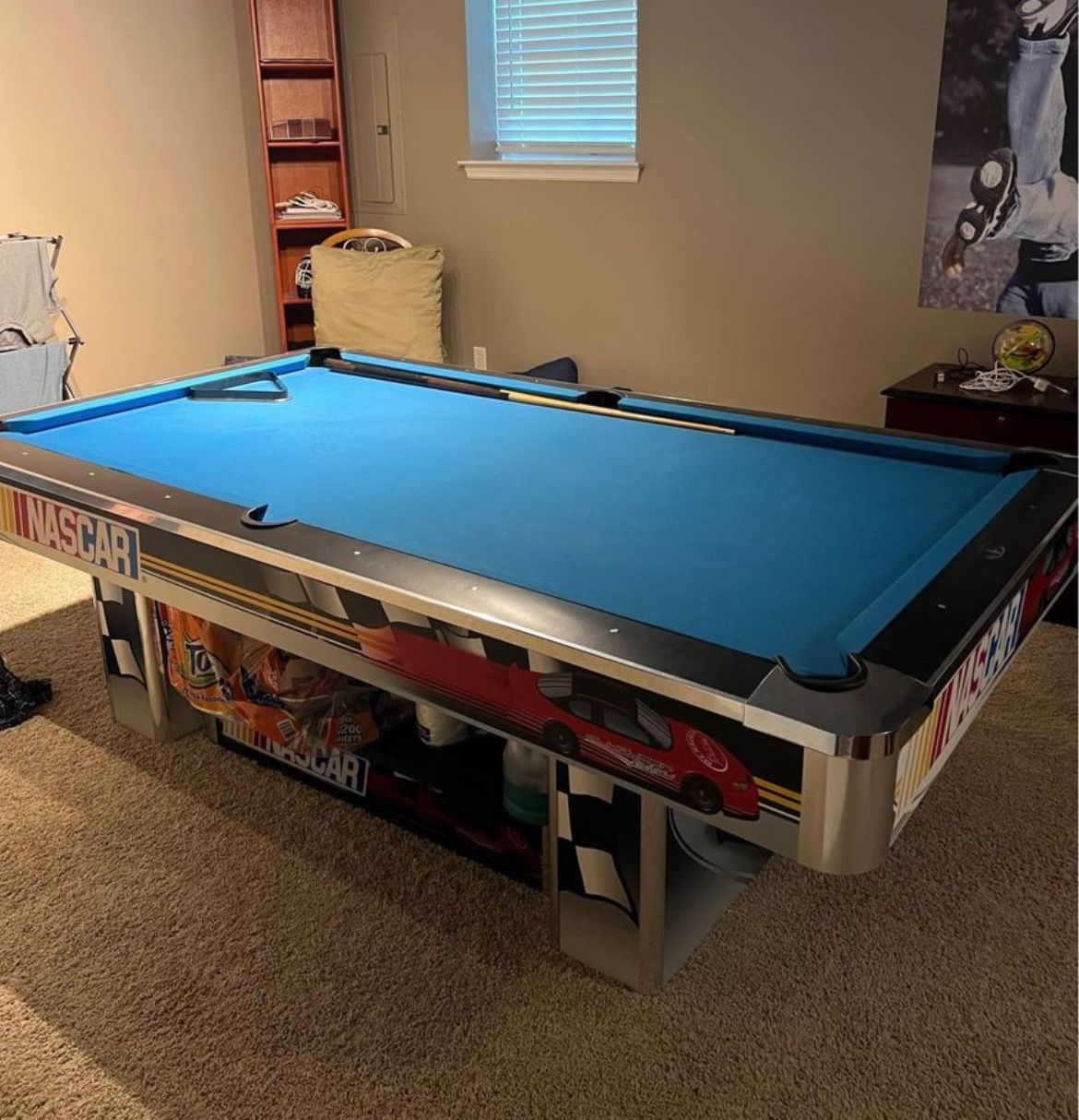NASCAR Pool Table Olhausen With Matching Light