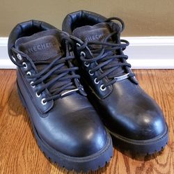 MEN'S Biker Combat Military Boots/Shoes-Waterproof Skechers