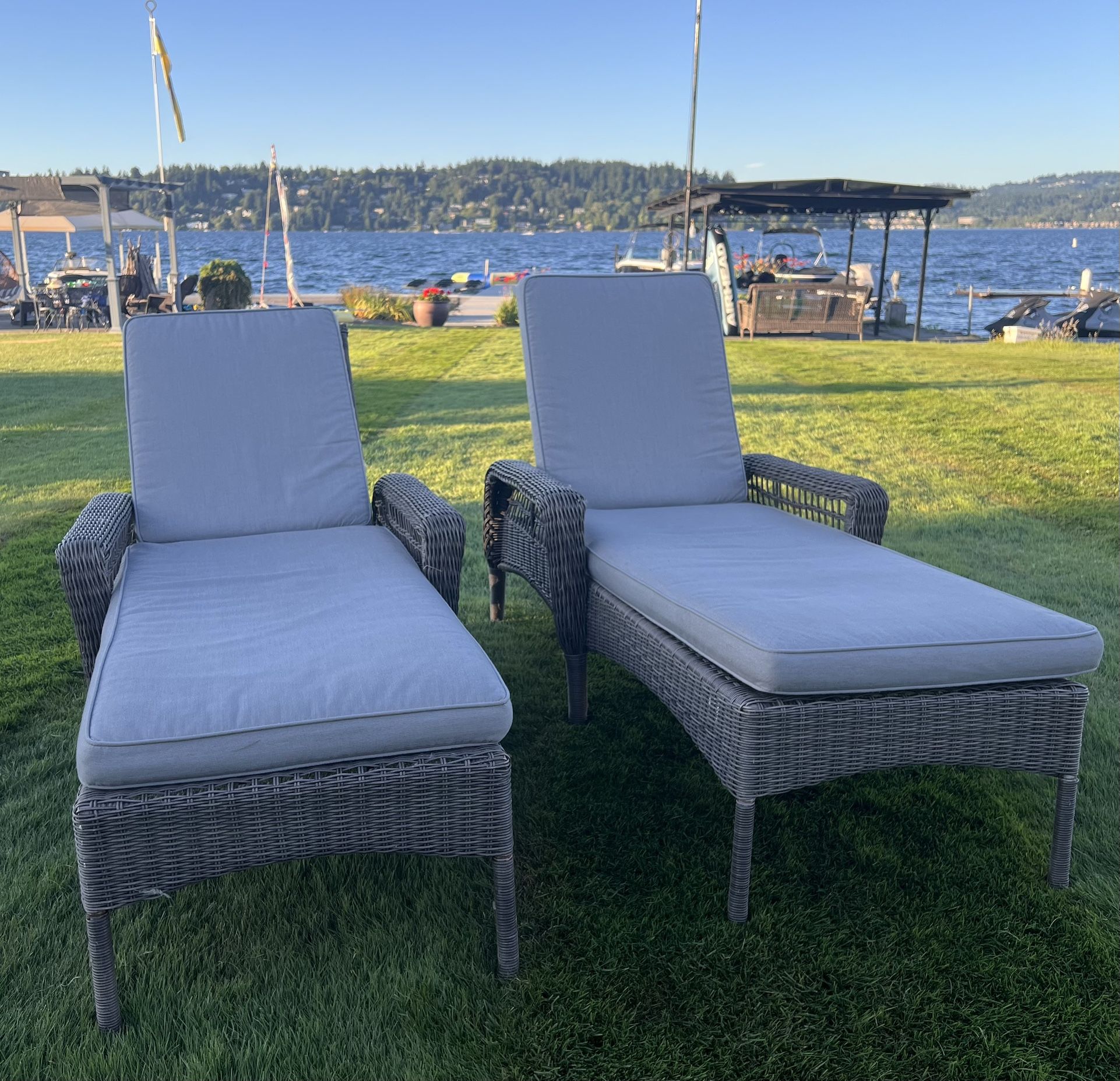 Rattan Chase Lounge Chairs