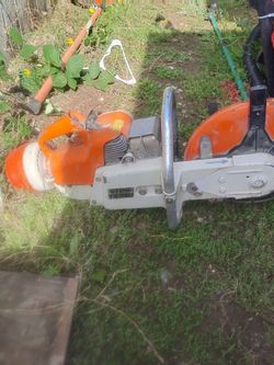 Pending!! Stihl Gas power concrete saw 12"