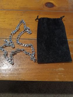 Stainless steel necklace.