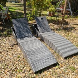 OUTDOOR FOLDING LOUNGES - ONLY $150 BOTH 