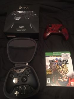 New Xbox one stuff elite controller / dbz xeneverse 2 and extra gears controller