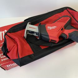 Milwaukee 2420-21 M12 12V Lithium-Ion HACKZALL Cordless Reciprocating Saw TOOL ONLY With Tool Bag NEW 