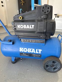 Kobalt 8 gallon, 150 psi air compressor, 4.0 cfm, barely used
