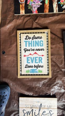 Wooden Wall Art Motivational