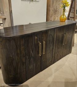 Unique Natural Wood Console or TV Stand!! 3 Colors to Choose