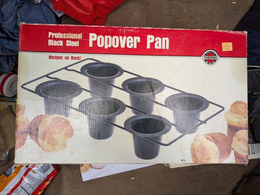 Norpro Professional Black Steel Popover Pan