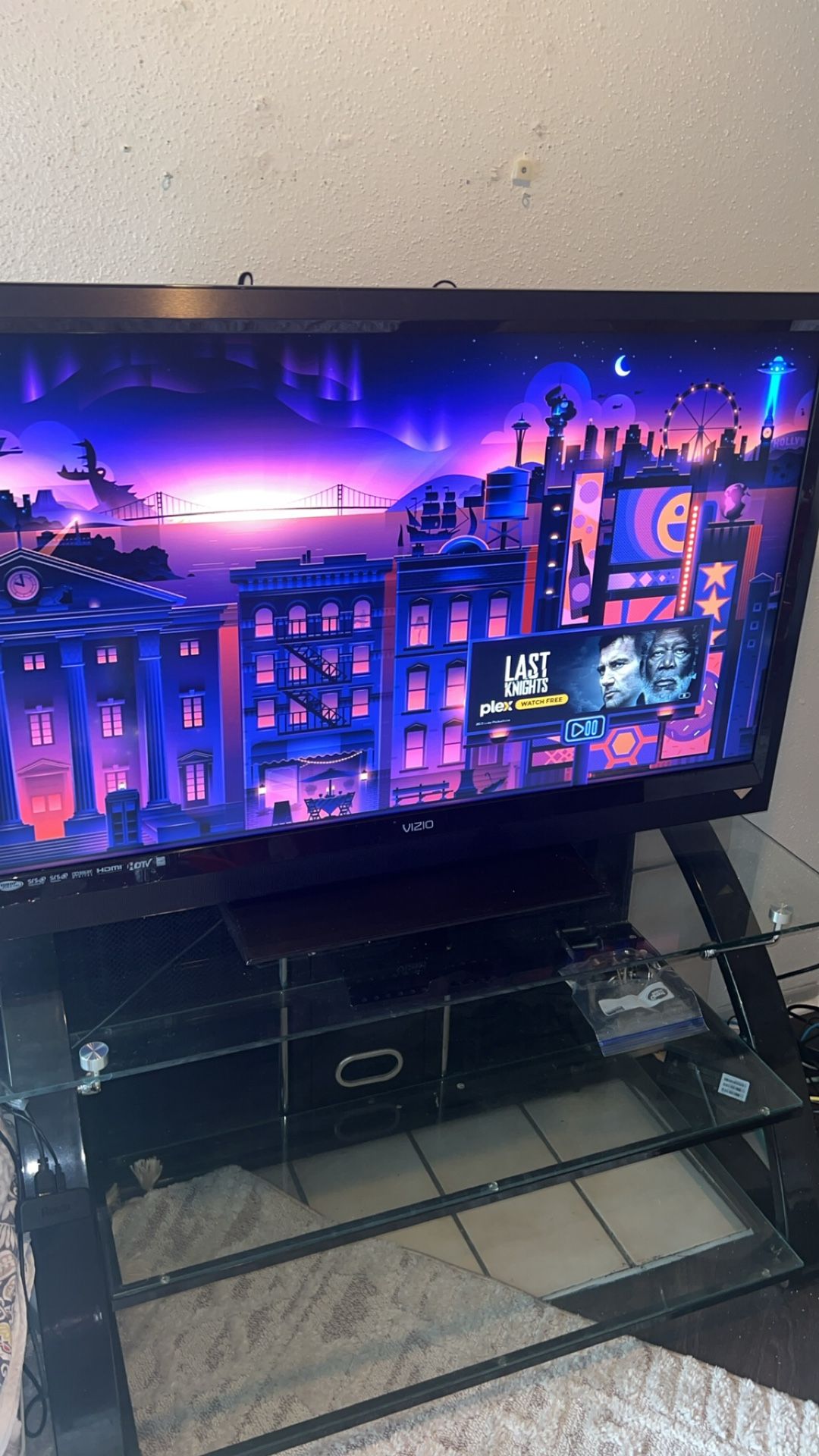 50” Vizio TV / Stand, Roku, & Fire stick Included