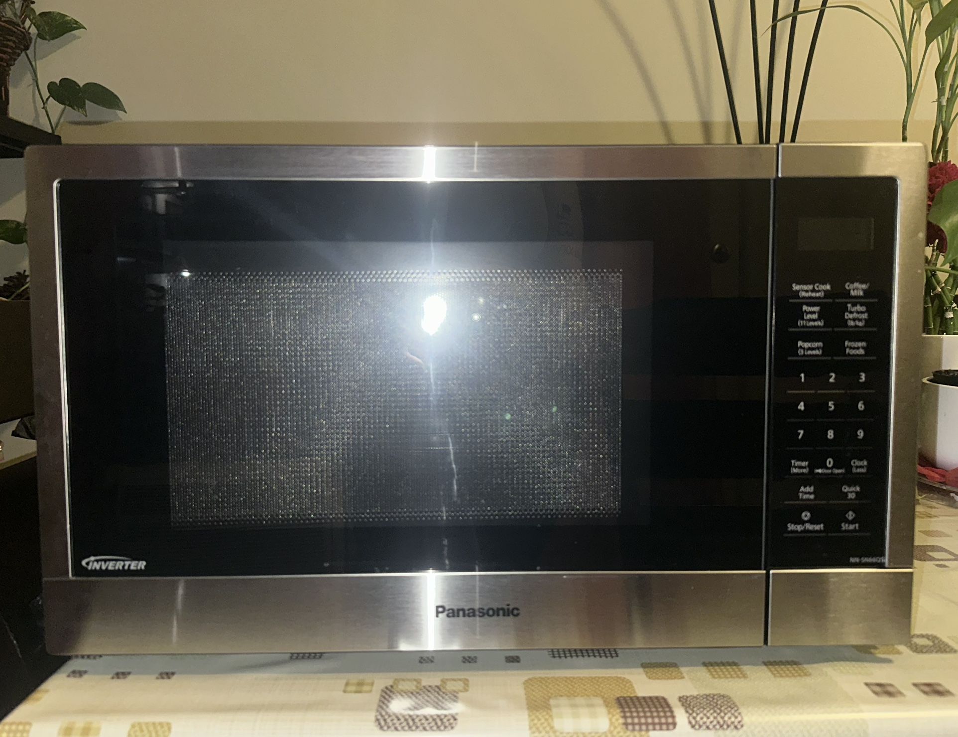 Panasonic Black and Silver Microwave