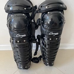 NEW Umpire Leg Guards, Double Knee Umpire’s Shin Guard W/ Wings, Umpiring Shin Pads !