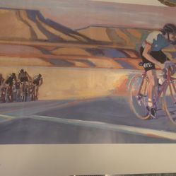 Vintage Milestones Ahead Novell 19x25" Poster In VG Condition 