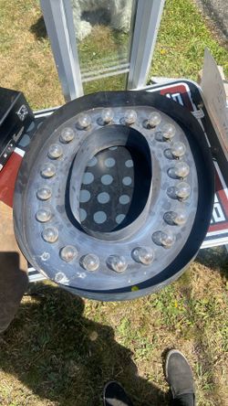 Vintage ‘Big O’ Bulb Sign