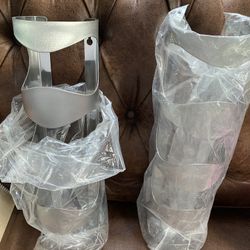 2 Wall Silver Wine Rack 