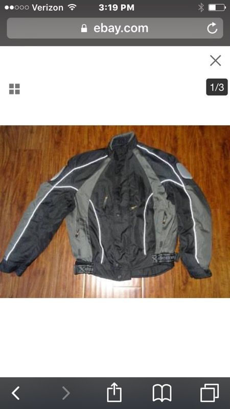 Xelement motor cycle gear. XL