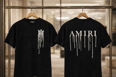 Amiri black tshirt white Drip Medium to XXL 💥3for$100