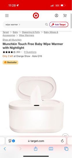 New wipe warmer