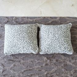 2 Brand NEW  Gray Throw Pillows For Sofa, Couch or Bed
