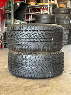 295/40/20 Continental tires pair (2 used tires )