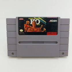 George Foreman's KO Boxing (Super Nintendo, 1993) SNES Authentic Tested