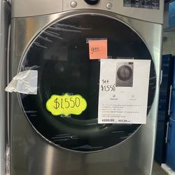 LG 27inch Washing Machine & Gas Dryer Set
