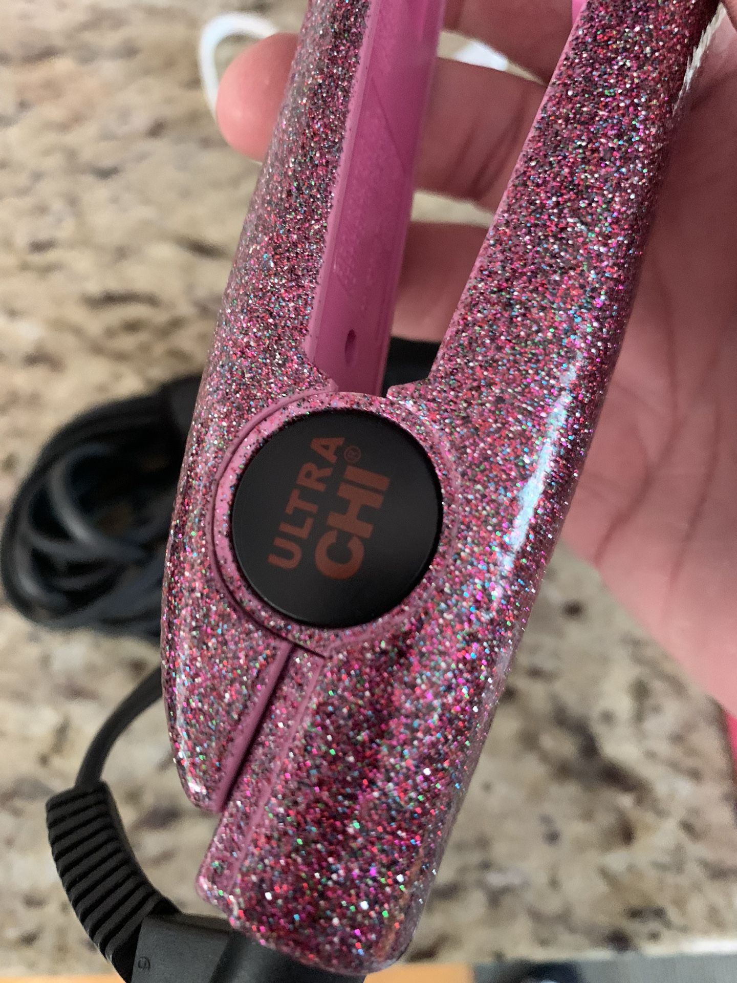 Chi pink sparkle flat cheap iron