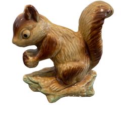 Vintage Porcelain Figurine squirrel Art Deco