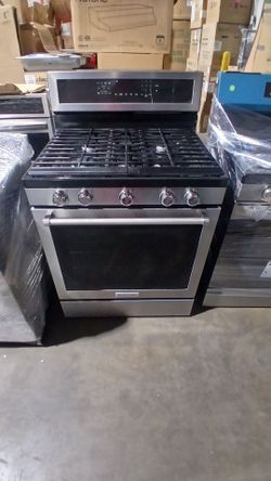 Kitchenaid stainless steel gas range