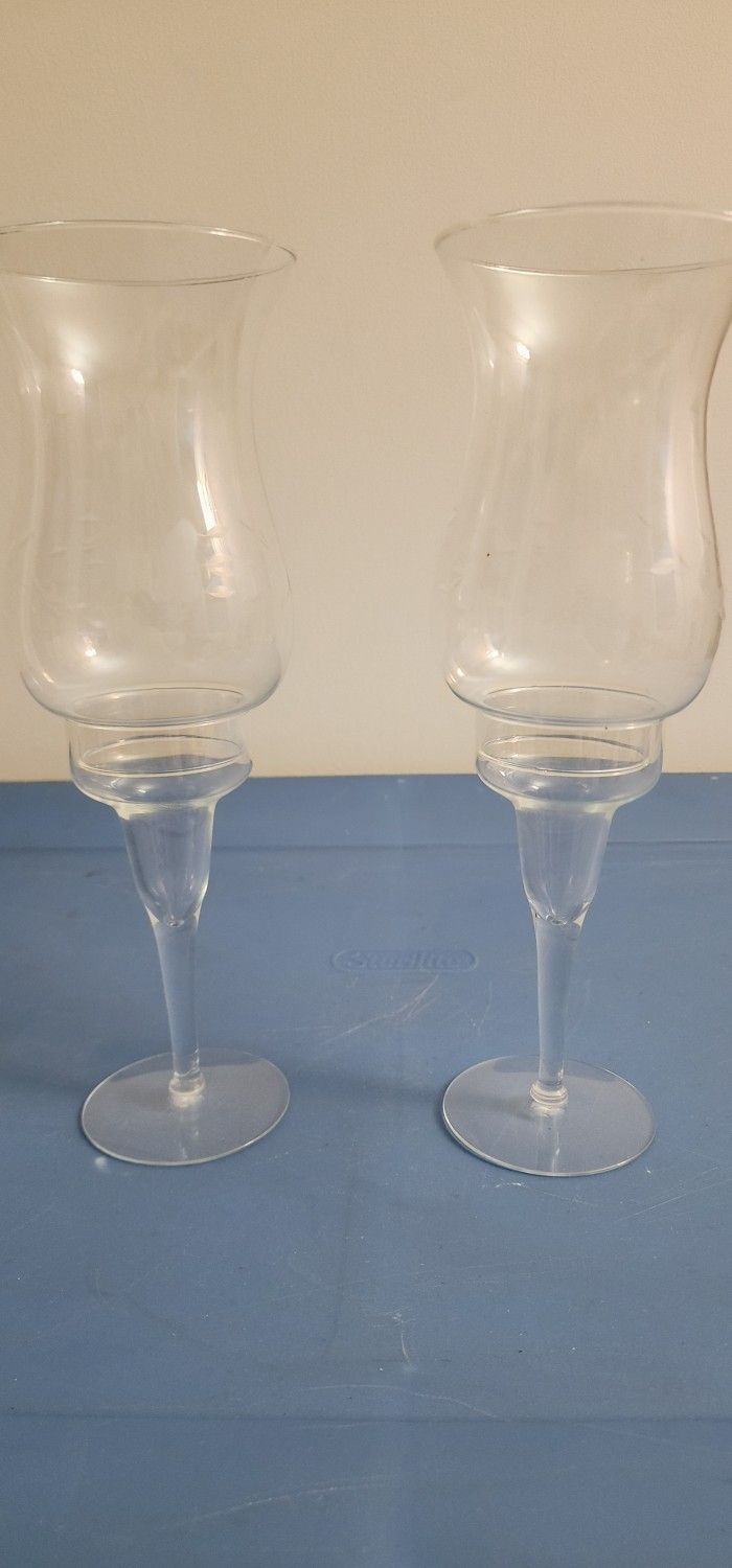 Vintage RARE 11-3/4" PRINCESS HOUSE Crystal Heritage Hurricane Lamp 428 NEW IN BOX