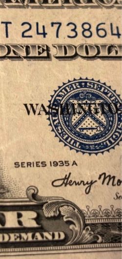 $1 1935. Vintage banknote USA