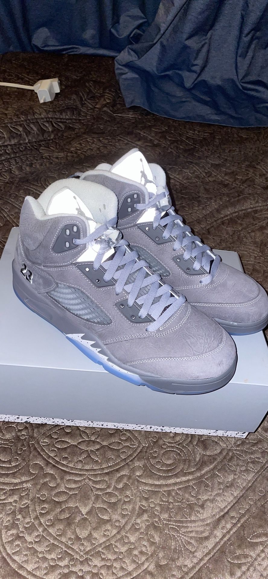 Jordan 5 wolf grey