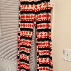 Large Snowflake Pj Pants NWT 