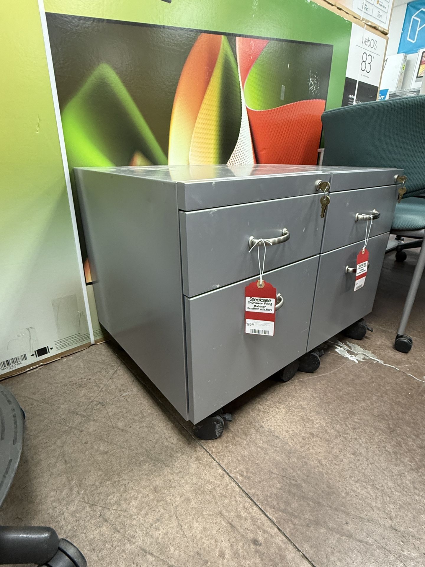 Steelcase 2-Drawer Filing Cabinet