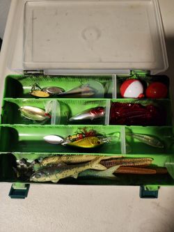 Tackle Box with Fishing Lures and Bobbers